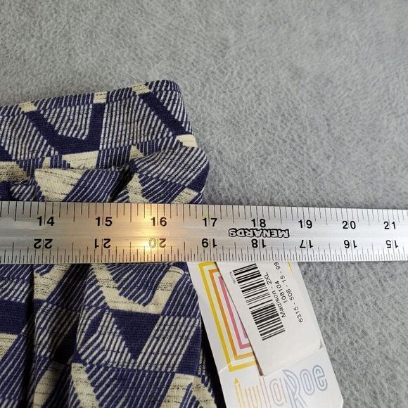 LuLaRoe Skirt Womens 2XL Purple Geo Print Flippy Flared Stretch Elastic Waist - Picture 3 of 11